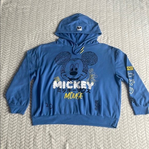 Disney Blue Mickey Mouse 1928 Blue the Legend Hoodie Size 3X - Picture 1 of 7